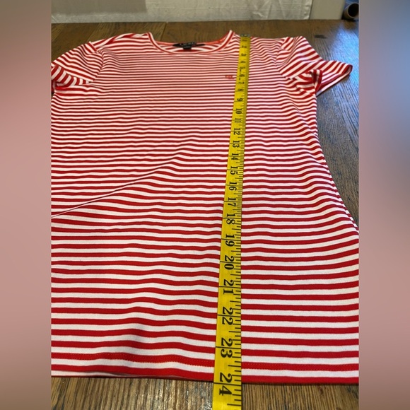 LAUREN RALPH LAUREN – STRIPED COTTON STRETCH TEE – SIZE S/P - Picture 5 of 8